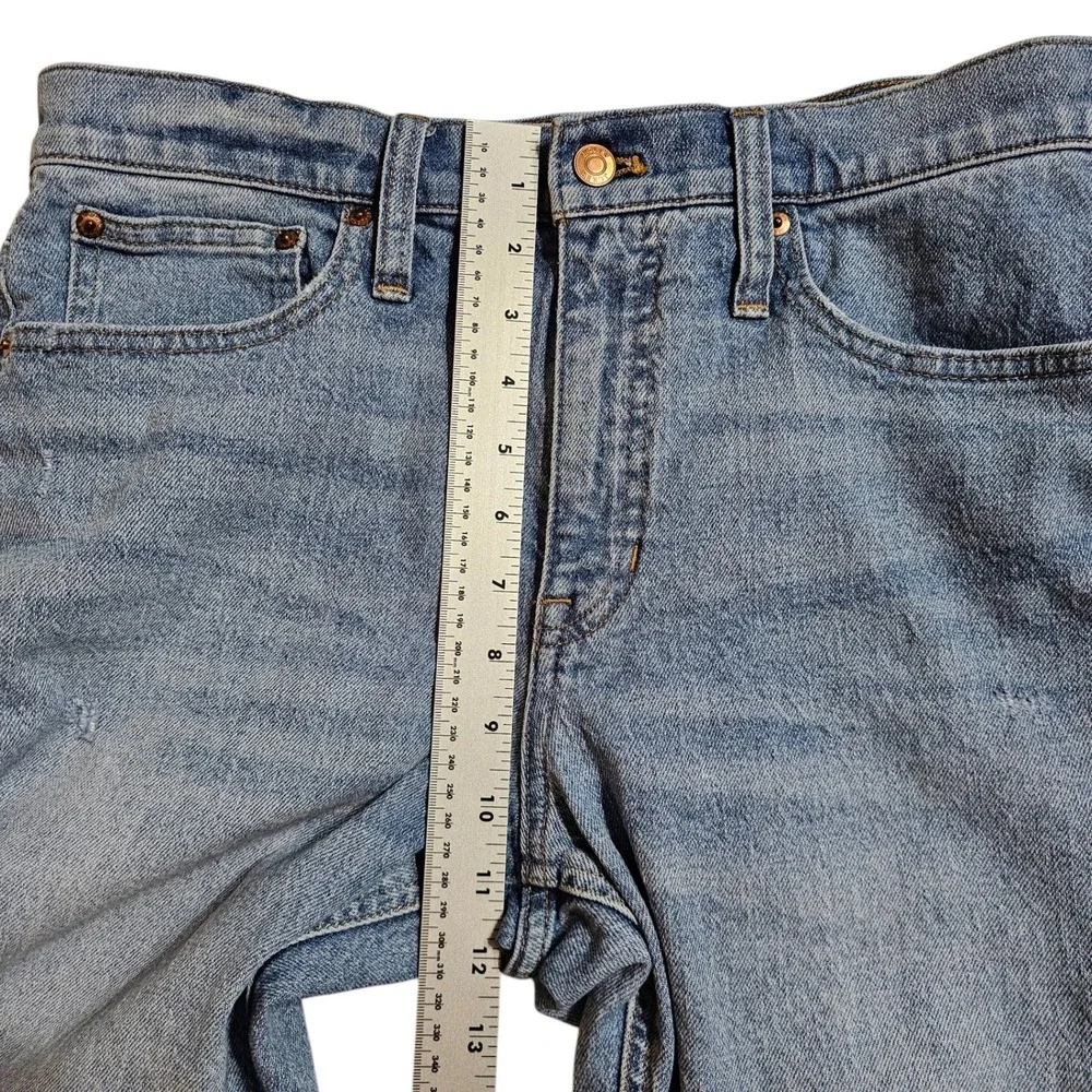 J. Crew Women's Billie Demi Boot Crop Re-Imagined Jeans Distressed Light Wash 30